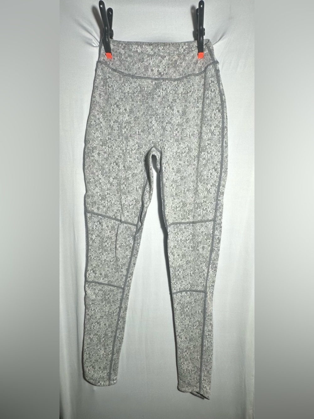 Gymshark Fleur Texture High-Waisted Leggings Grey Speckle  XS Yoga causal wear